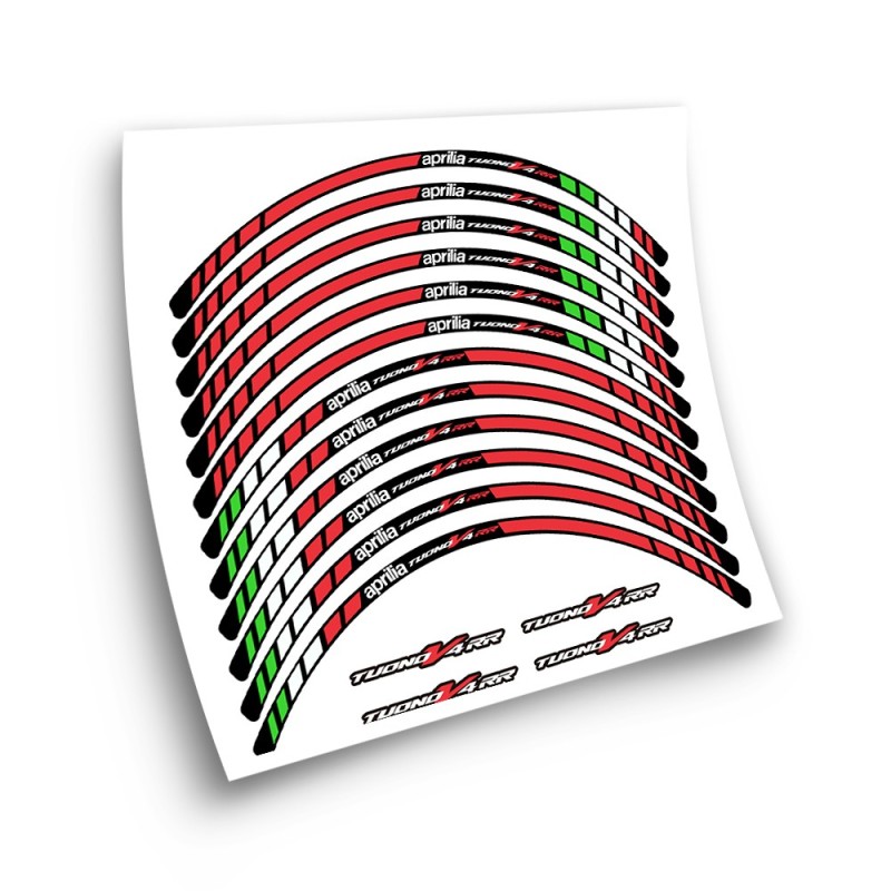 Adesivi Per Cerchioni Di Moto Aprilia Tuono V4RR Modello 2 - Star Sam