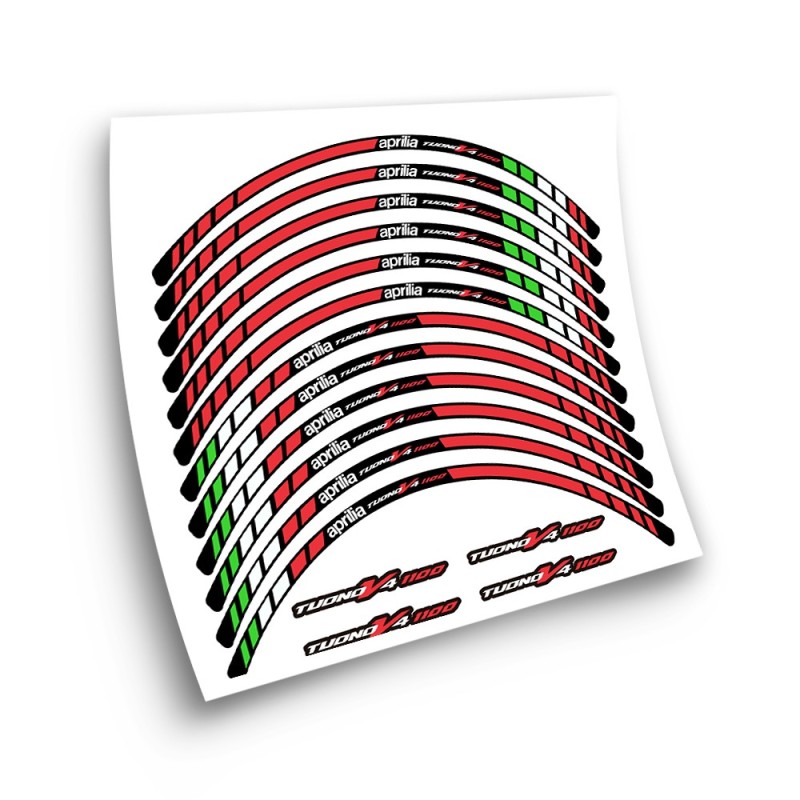 Adesivi Per Cerchi Di Moto Aprilia Tuono V4 1100 Modello 2 - Star Sam