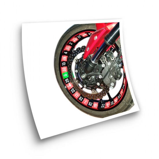 Specials Roulette Casino Motorrad Felgenaufkleber - Star Sam