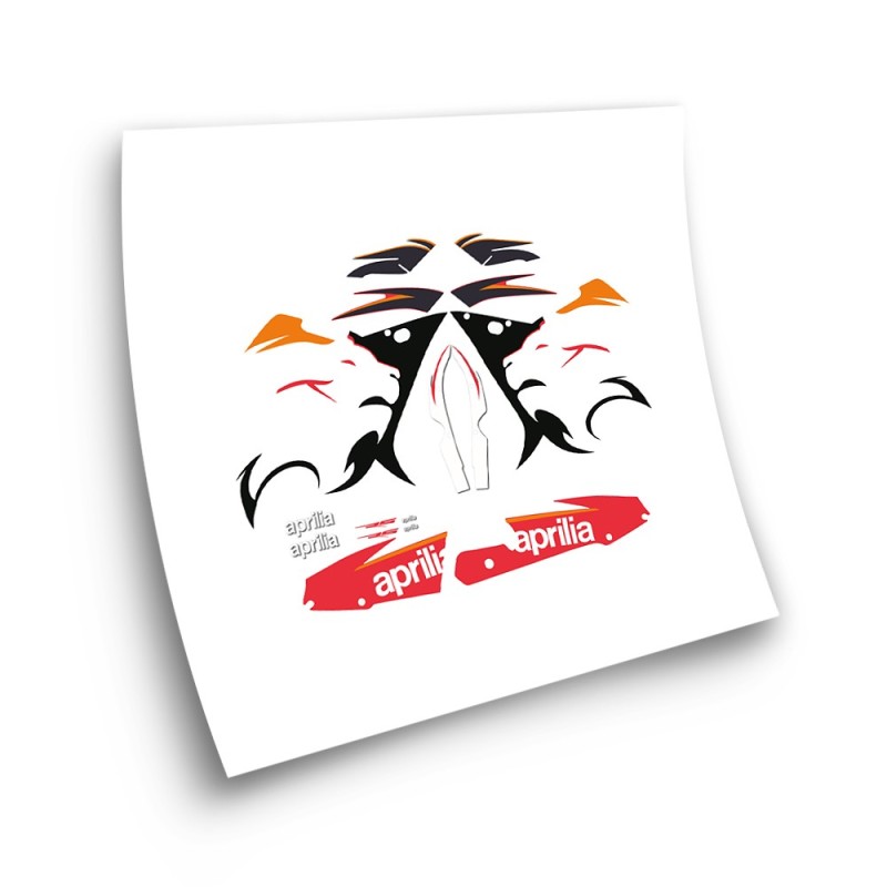 Aprilia White RS 125 Motorbike Stickers  Year 2005 - Star Sam