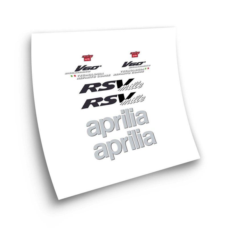 Stickers Moto Aprilia RSV Mille Ano 1999 Vermelho - Star Sam