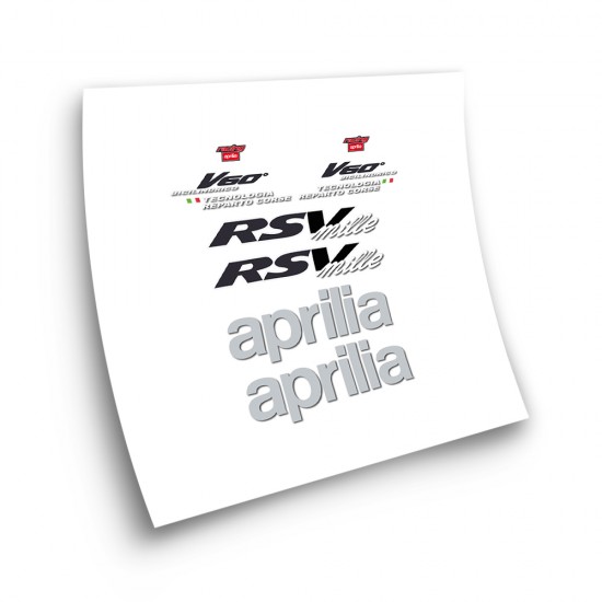 Stickers Moto Aprilia RSV Mille Jaar 1999 Rood - Star Sam