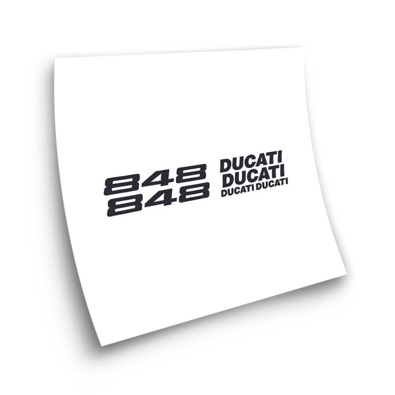 Ducati Model 848 Motorbike Sticker  Black Colour - Star Sam