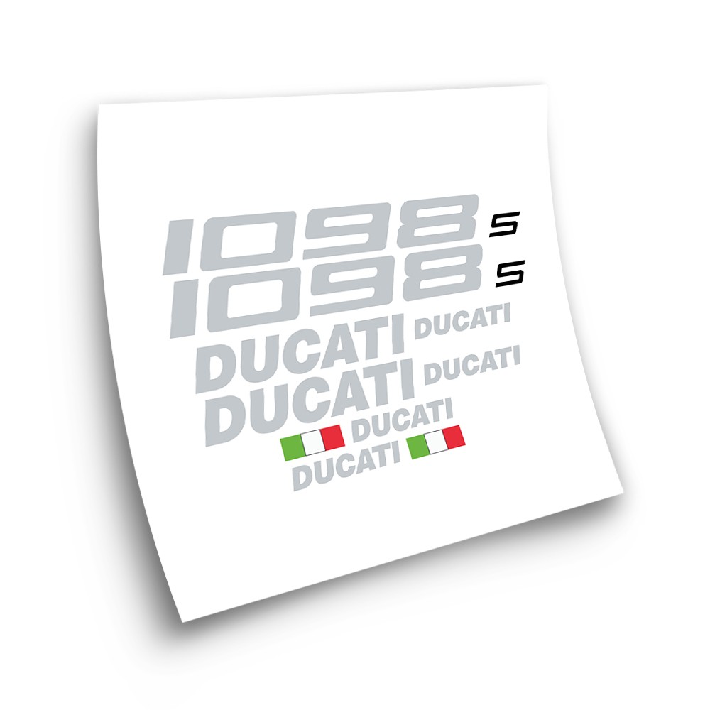 Ducati Red 1098S Motorbike Stickers Grey Colour - Star Sam
