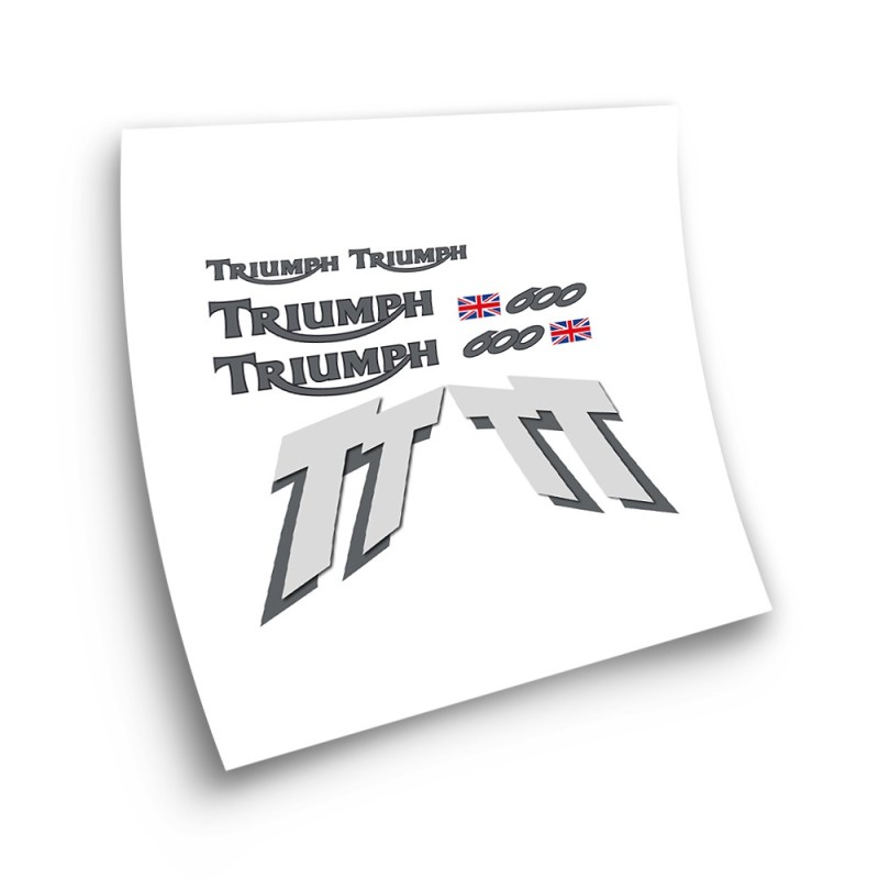 Triumph TT600 Motorbike Sticker Grey And Black - Star Sam