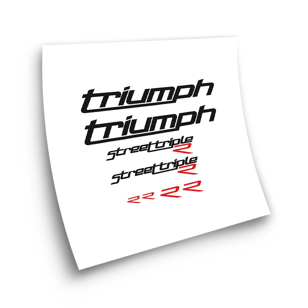 Motorrad Aufkleber Triumph Street triple R Schwarz - Star Sam
