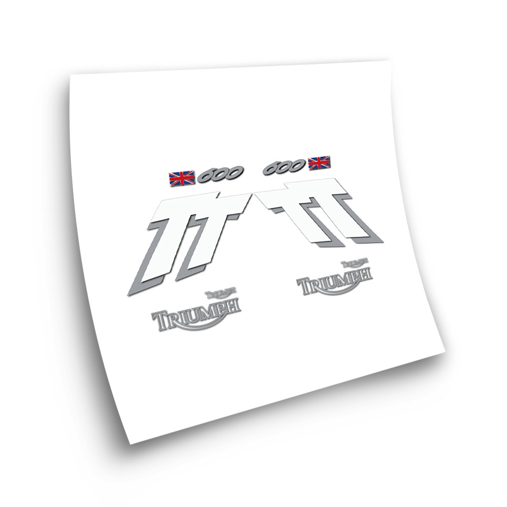 Racefiets-stickers Triumph TT600 Grijs - Ster Sam