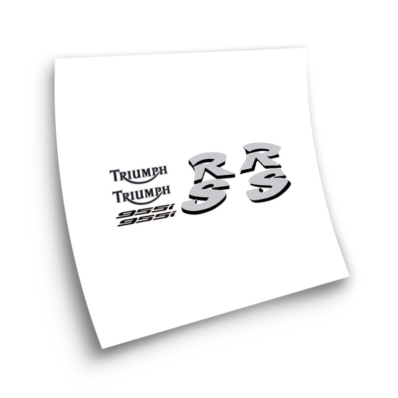 Triumph RS 955I Sprint Motorbike Sticker Grey-Black - Star Sam