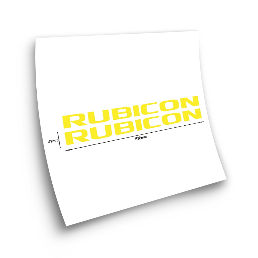 Aufkleber Auto RUBICON Mod2 gelb