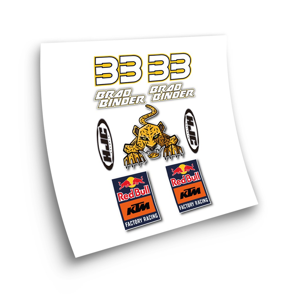Adesivi Per Moto Brad Binder 33 KTM Red Bull Moto GP - Star Sam