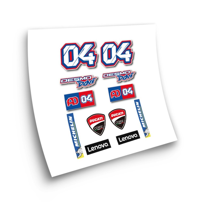 Moto GP Andrea Dovizioso 04 Motorbike Stickers - Star Sam