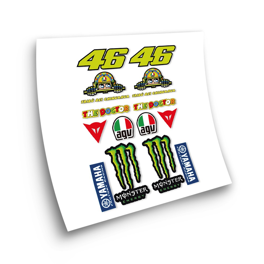 Kit d'autocollants MotoGP Valentino Rossi