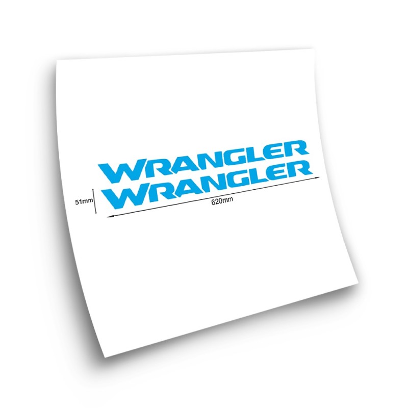 Wranglerm Car Stickers light blue