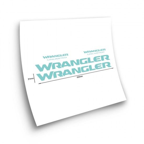 Wrangler Unlimited mint car stickers