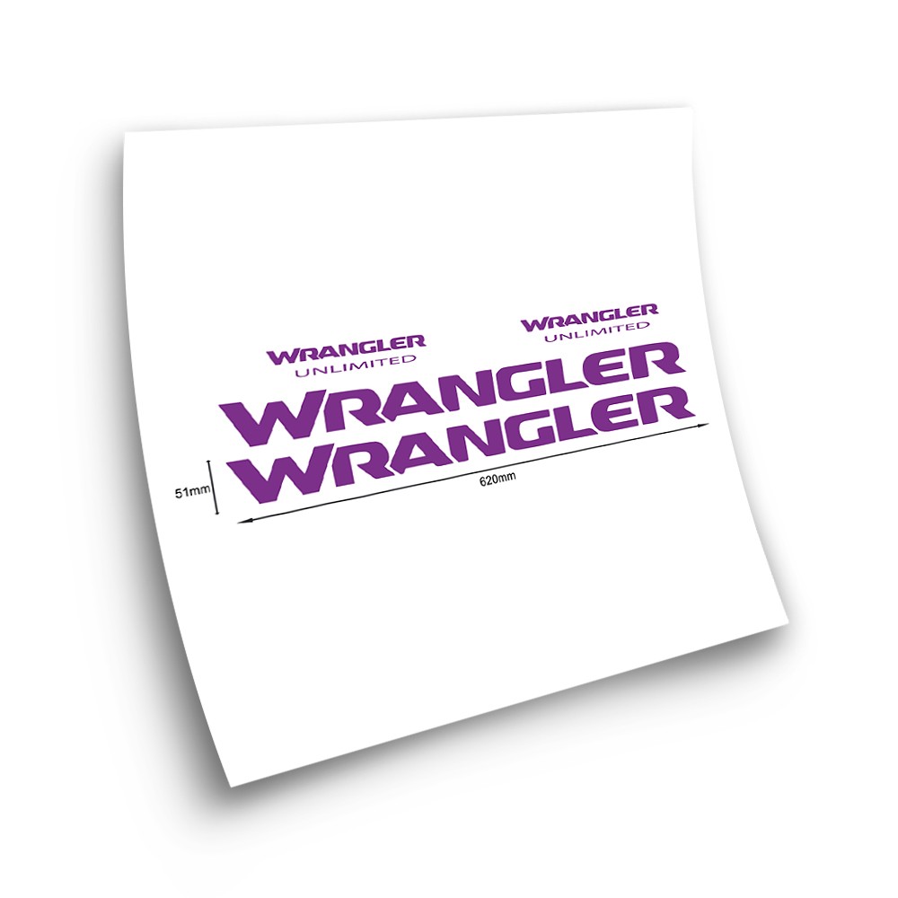 Nálepky na auto Wrangler Unlimited mint