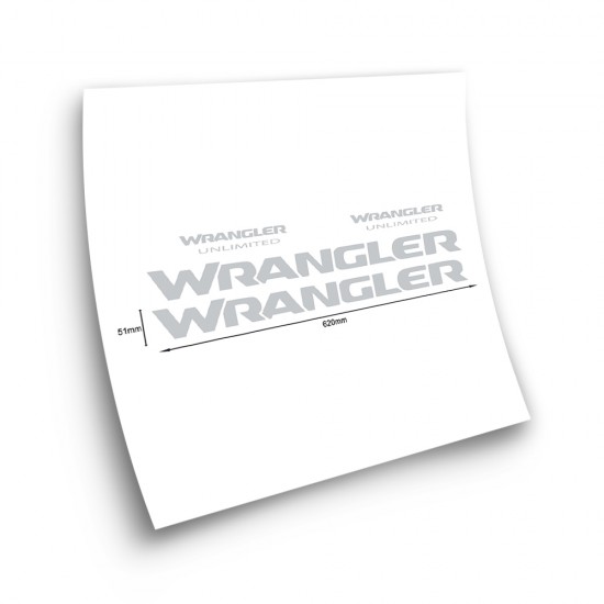 Nálepky na auto Wrangler Unlimited mint