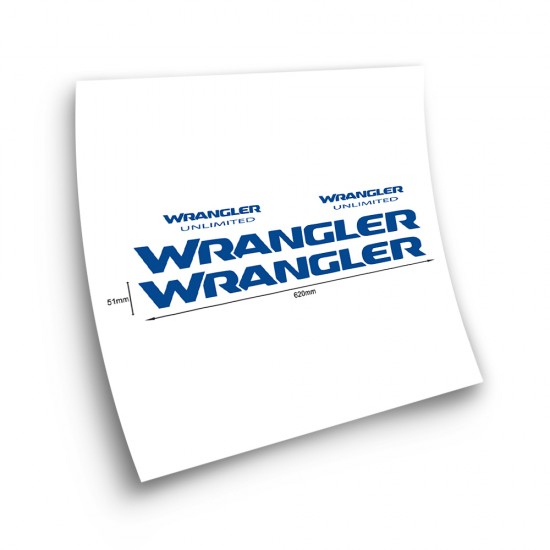 Wrangler Unlimited mint car stickers