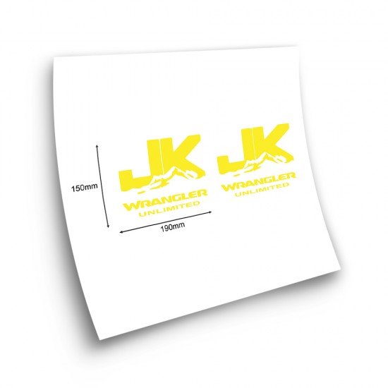 Wrangler JK gold car stickers