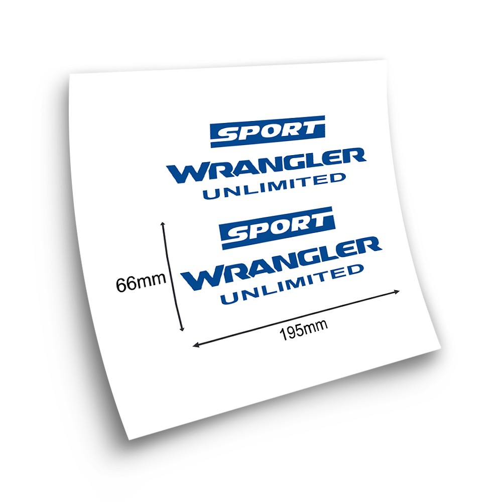 Wrangler Sport Autoaufkleber Set - Star Sam
