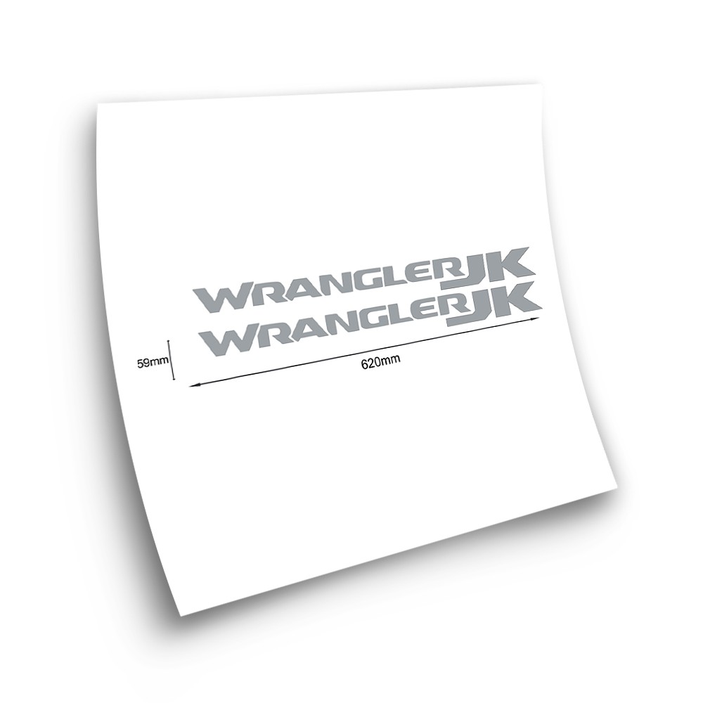 Wrangler JK 2 gray car stickers