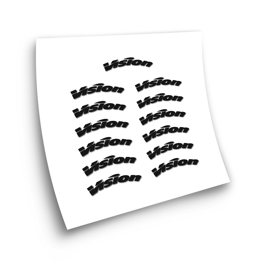 Stickers Pour Jantes de Velo Vision 55 Millimetres - Star Sam