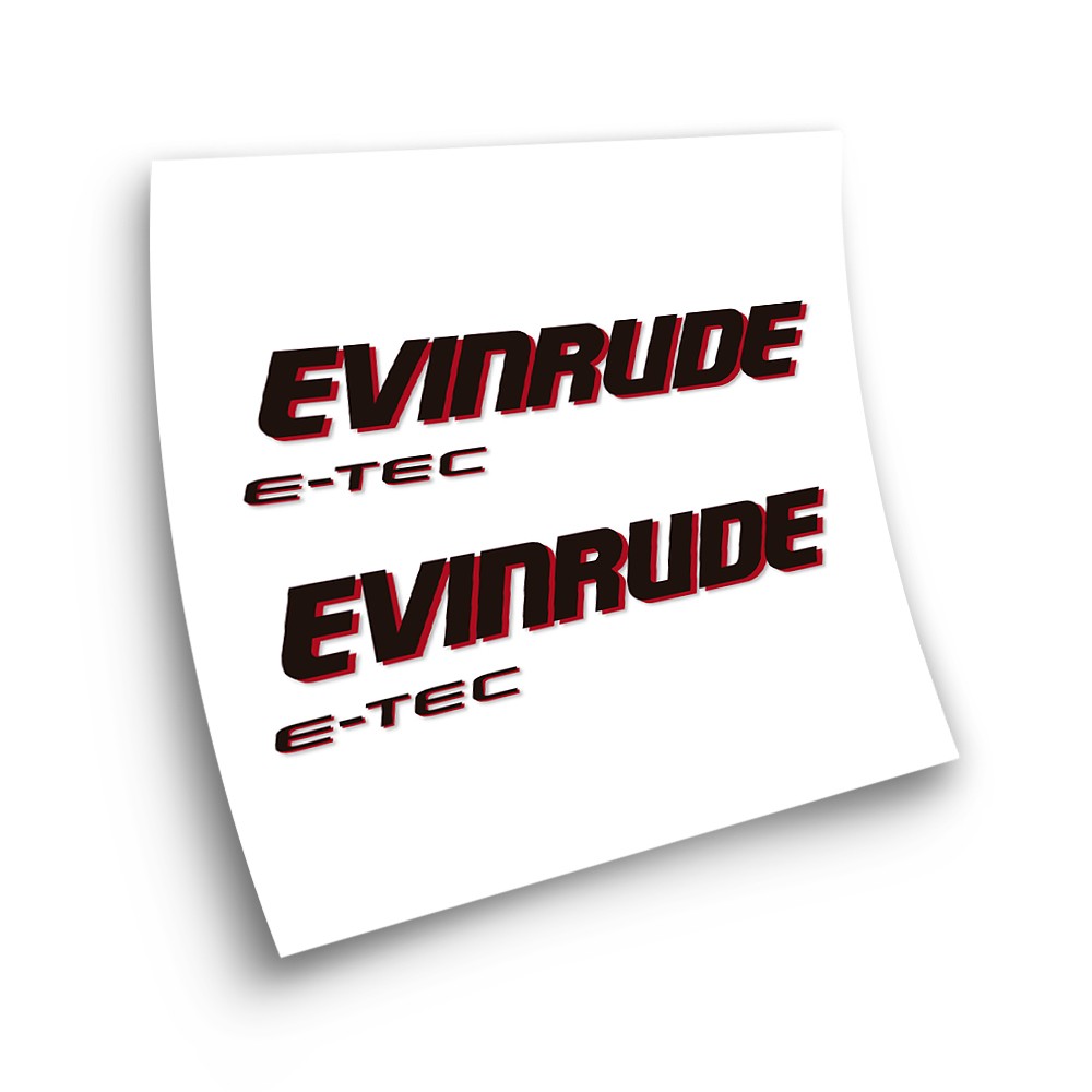 Evinrude E-TEC Motor Fueraborda Bootsaufkleber - Star Sam