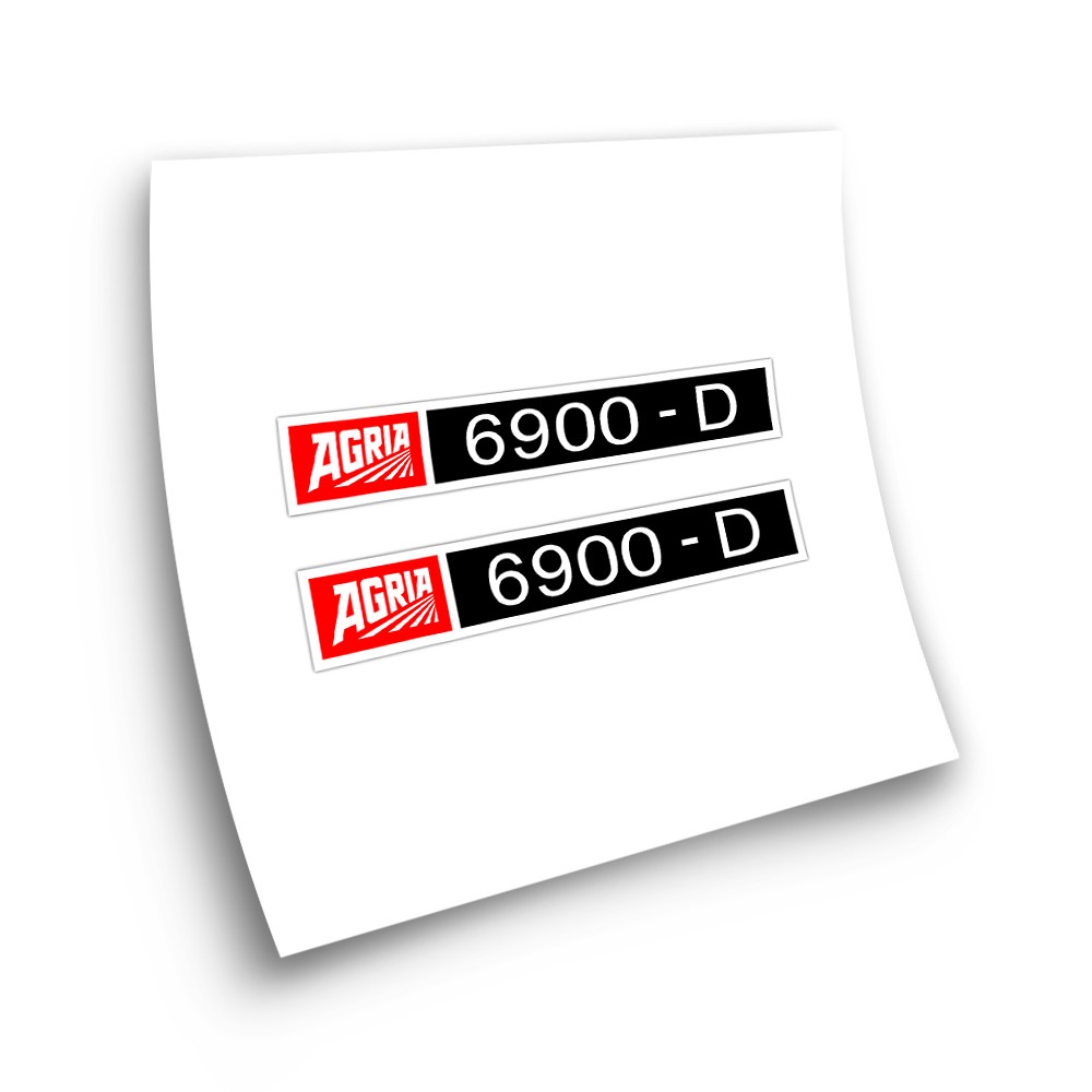 Adesivi Per Trattori Agria Modello 6900-D Due Stickers - Star Sam