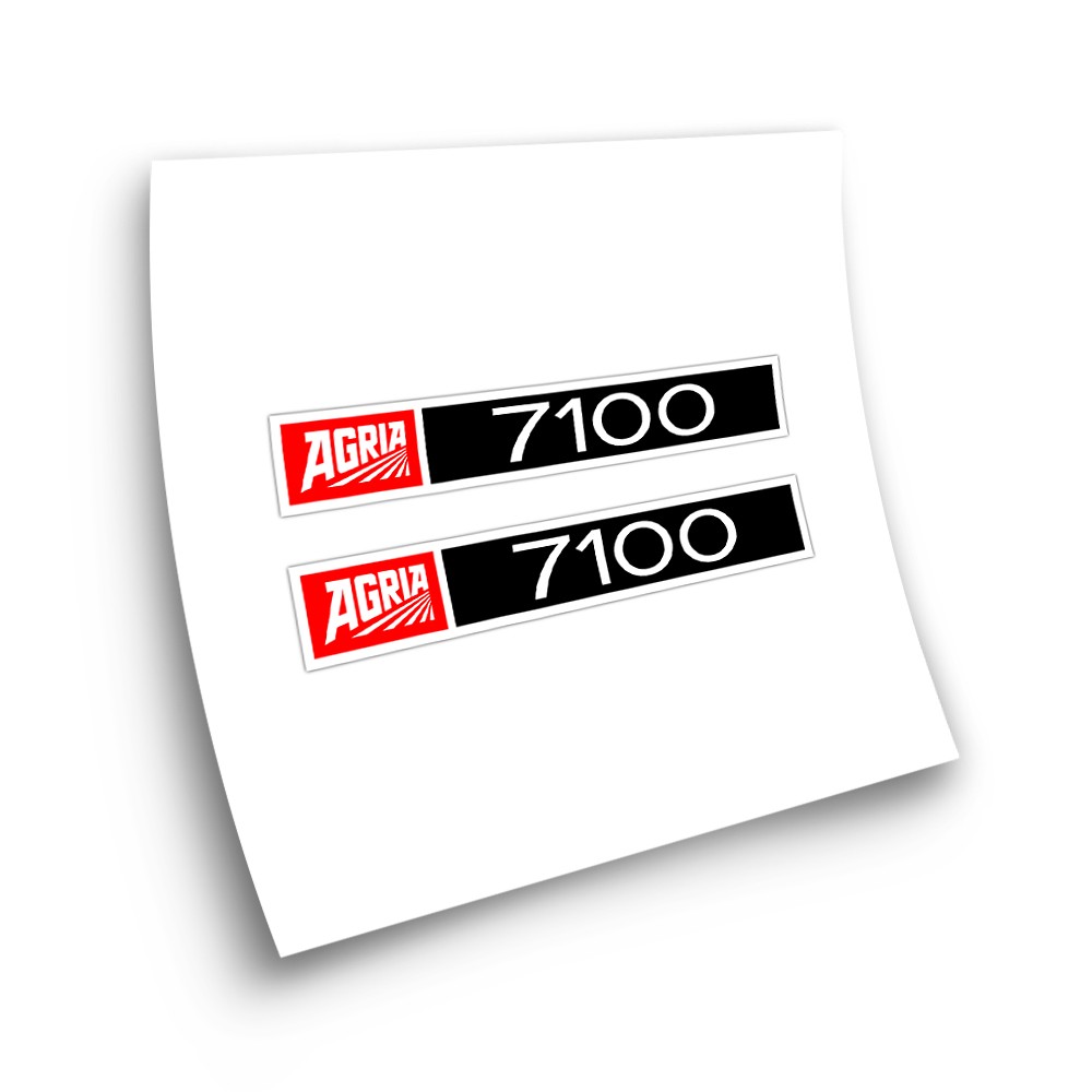 Adesivi Per Trattori Agria 7100 Set Di Due Stickers - Star Sam