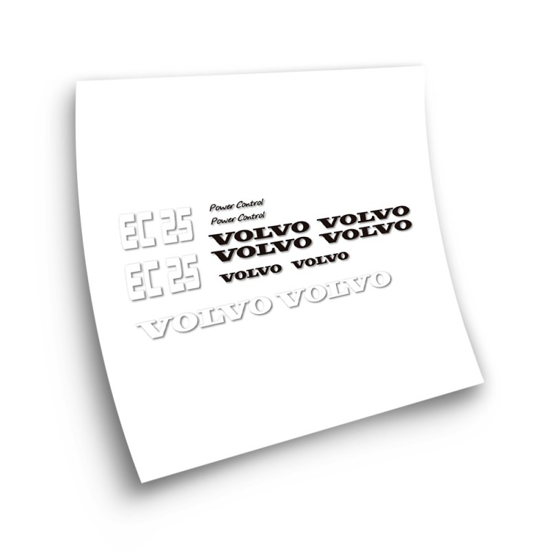 Volvo EC25 Power Control Excavators Tractor Stickers - Star Sam