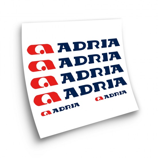Adria 6 Stickers Choose Colour Camper Van Stickers - Star Sam