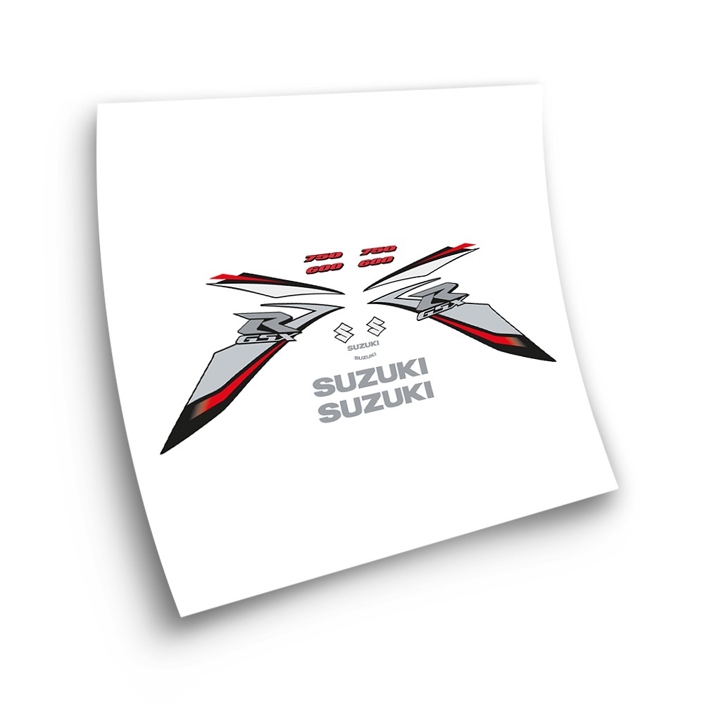 Autocolantes de Moto Suzuki GSXR 600 & 750 K9 Ano 2009 Branco - Star Sam