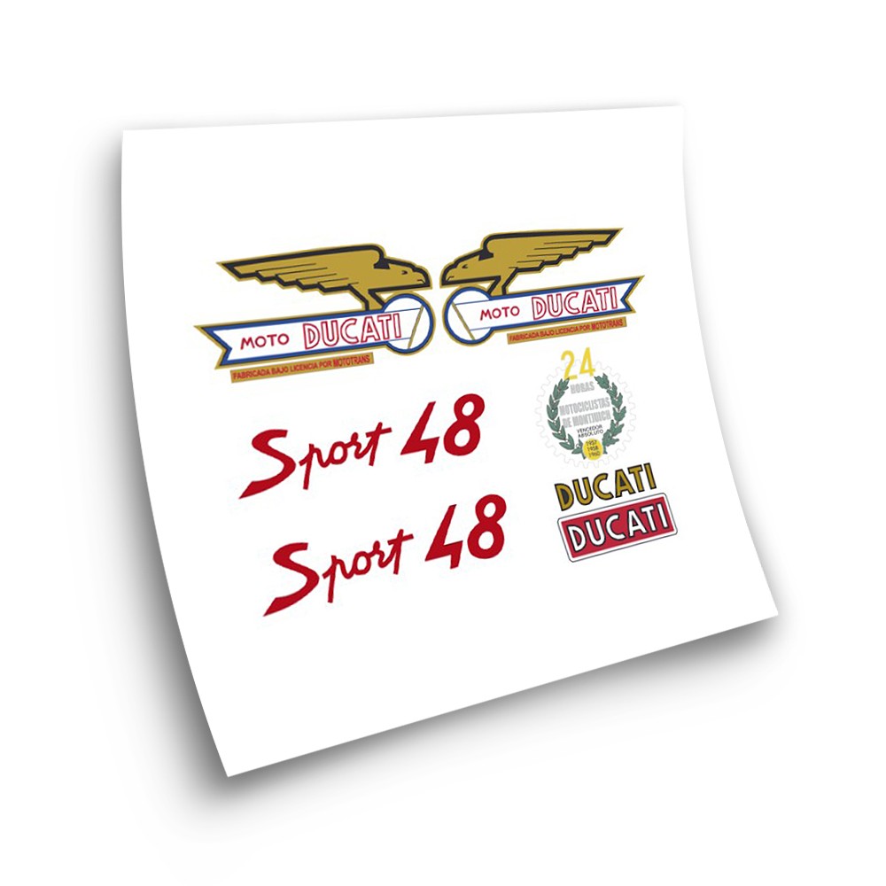 Adesivi per moto classiche Ducati Set di 48 Sport - Star Sam