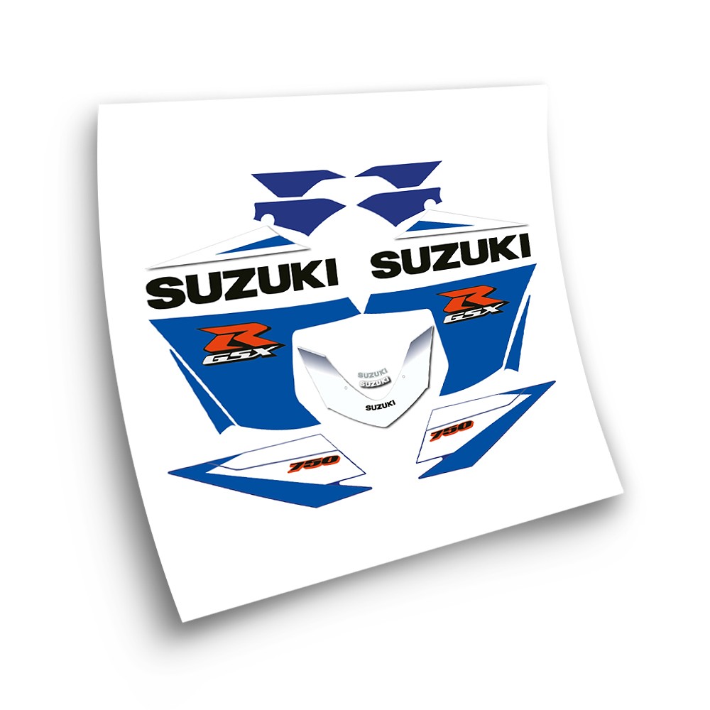 Αυτοκόλλητα μοτοσικλέτας Suzuki GSXR 750 Έτος 2005 μπλε - Star Sam