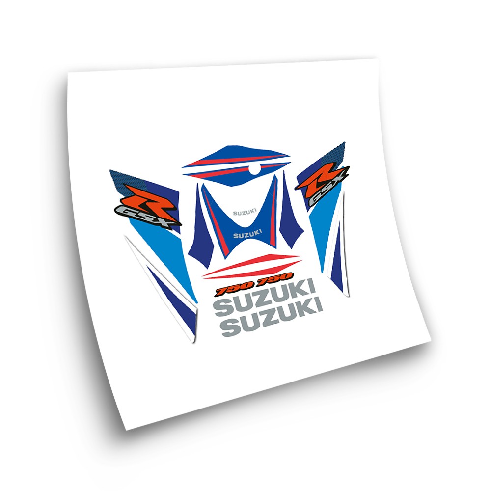 Stickers Suzuki GSXR 750 Jaar 2007 Blauw - Star Sam