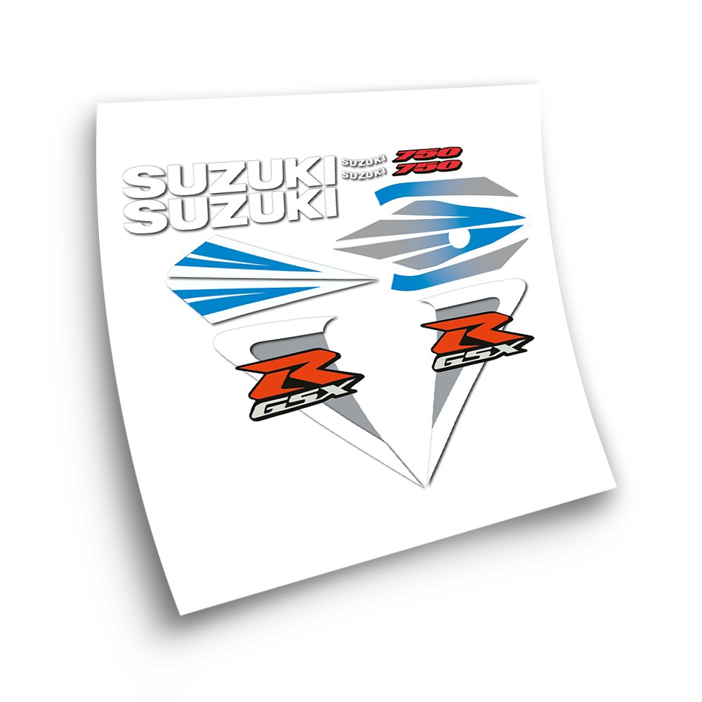 Suzuki GSXR 750 Motorbike Stickers Year 2006 Blue - Star Sam