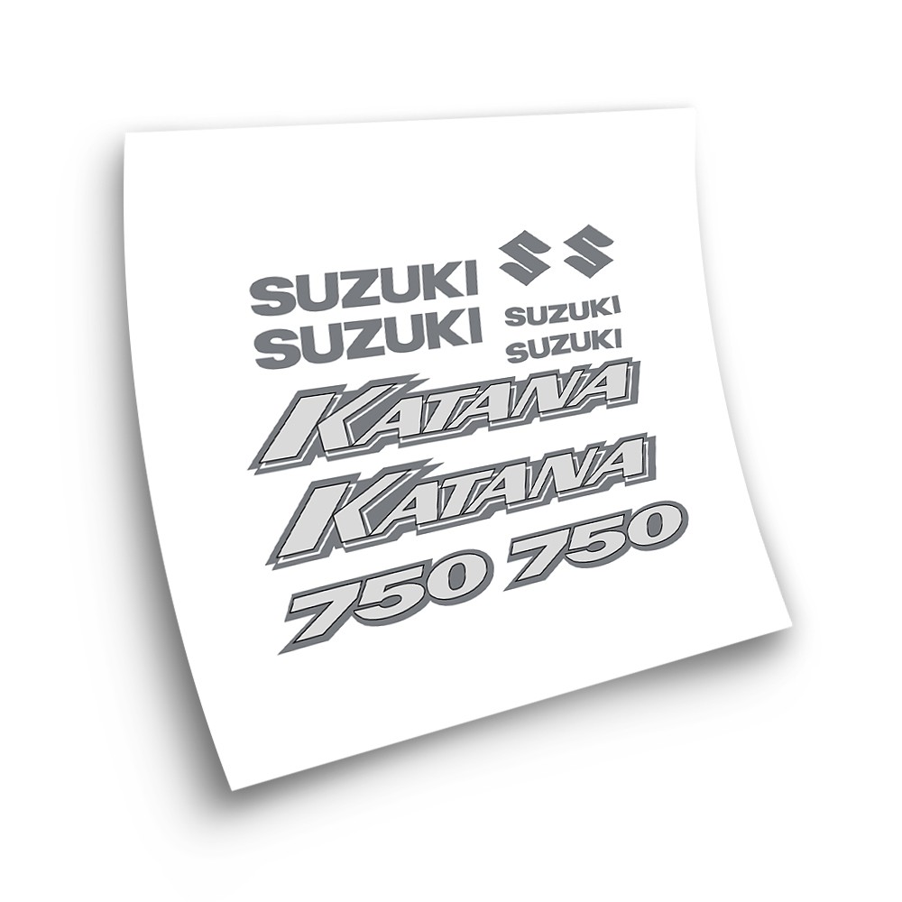 Suzuki Katana 750 Motorrad Aufkleber Jahr 2003 Silber - Star Sam