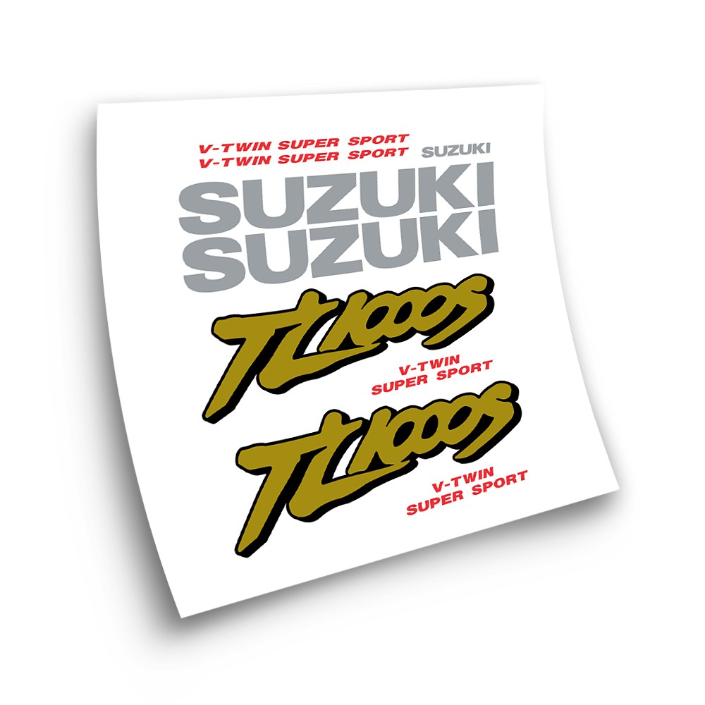 Naklejki na rower szosowy Suzuki TL1000S Czarny - Star Sam