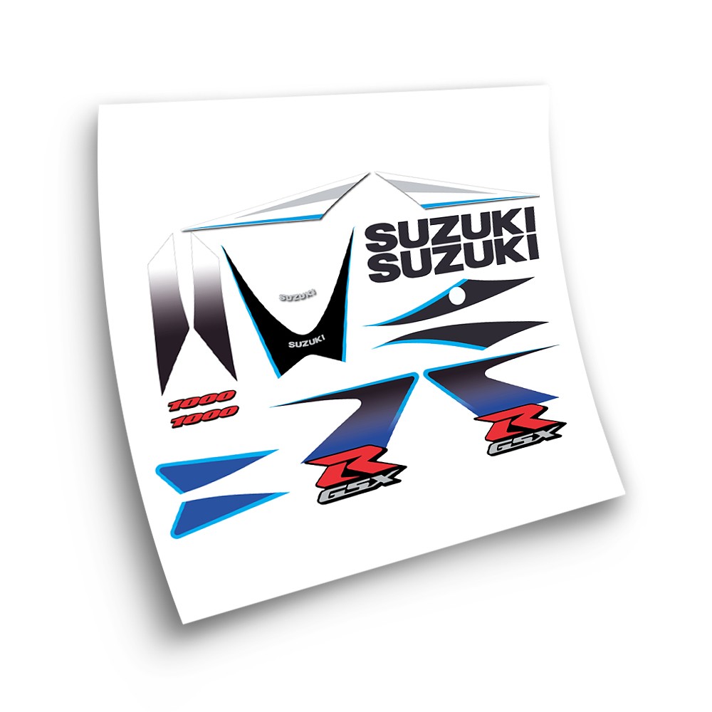 Stickers Moto Suzuki GSXR 1000 Jaar 2006 Blauw - Ster Sam