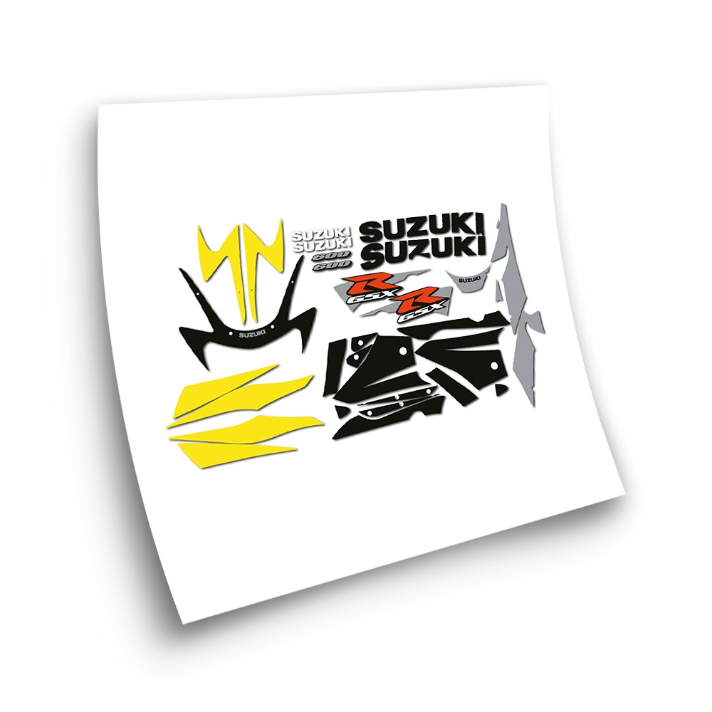 Autocollants Pour Motos Suzuki GSXR 600 2002 Noir - Star Sam