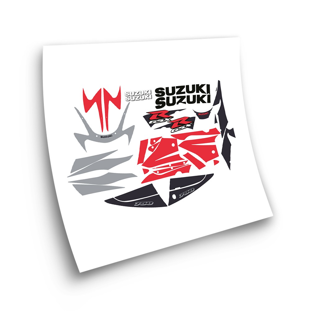 Suzuki GSXR 750 Motorbike Stickers Year 2002 Red  - Star Sam