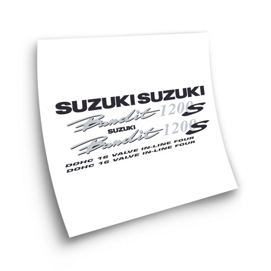 Moto stickers Suzuki GSF 1200S Bandit 2003 tot 2005 Zilver - Star Sam