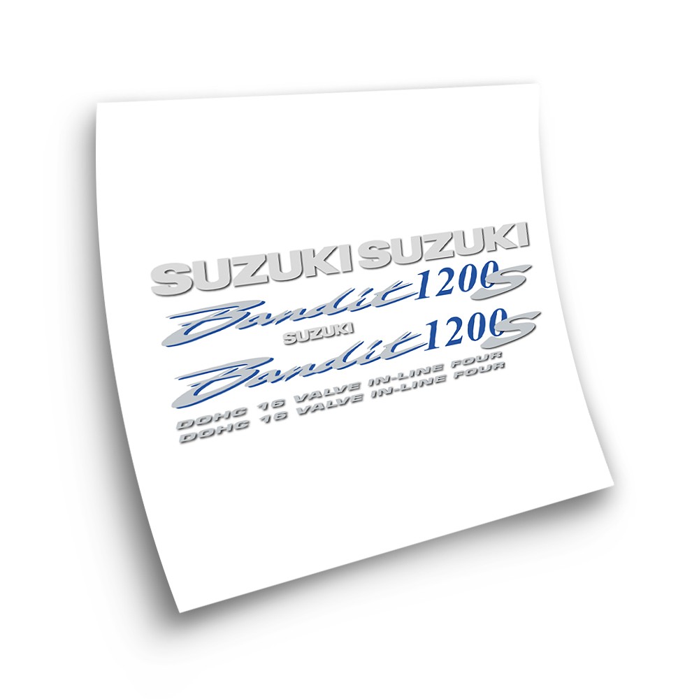 Stickers Moto Suzuki GSF 1200S Bandit 2001 a 2002 Azul - Star Sam