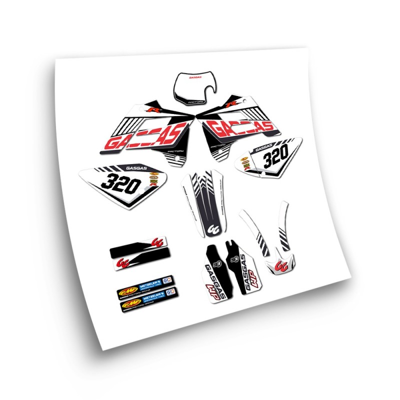 Gas Gas EC Mod 2 Motorbike Stickers 2002-06 Black - Star Sam