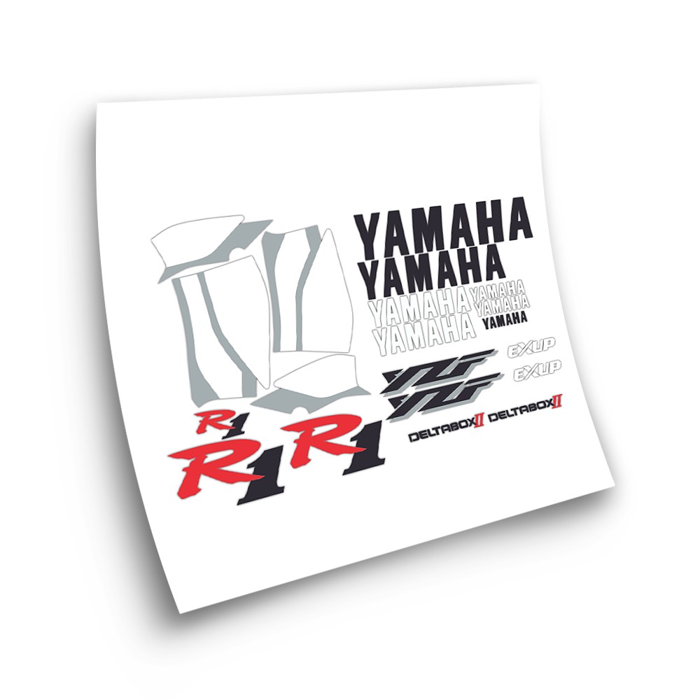 Yamaha YZF R1 Motorbike Stickers Year 1999-2000 Red - Star Sam