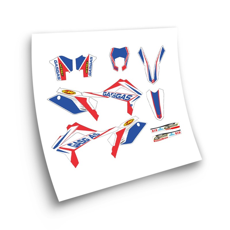 Gas Gas EC Mod4 Motorbike Stickers 2012-17 Red-Blue - Star Sam