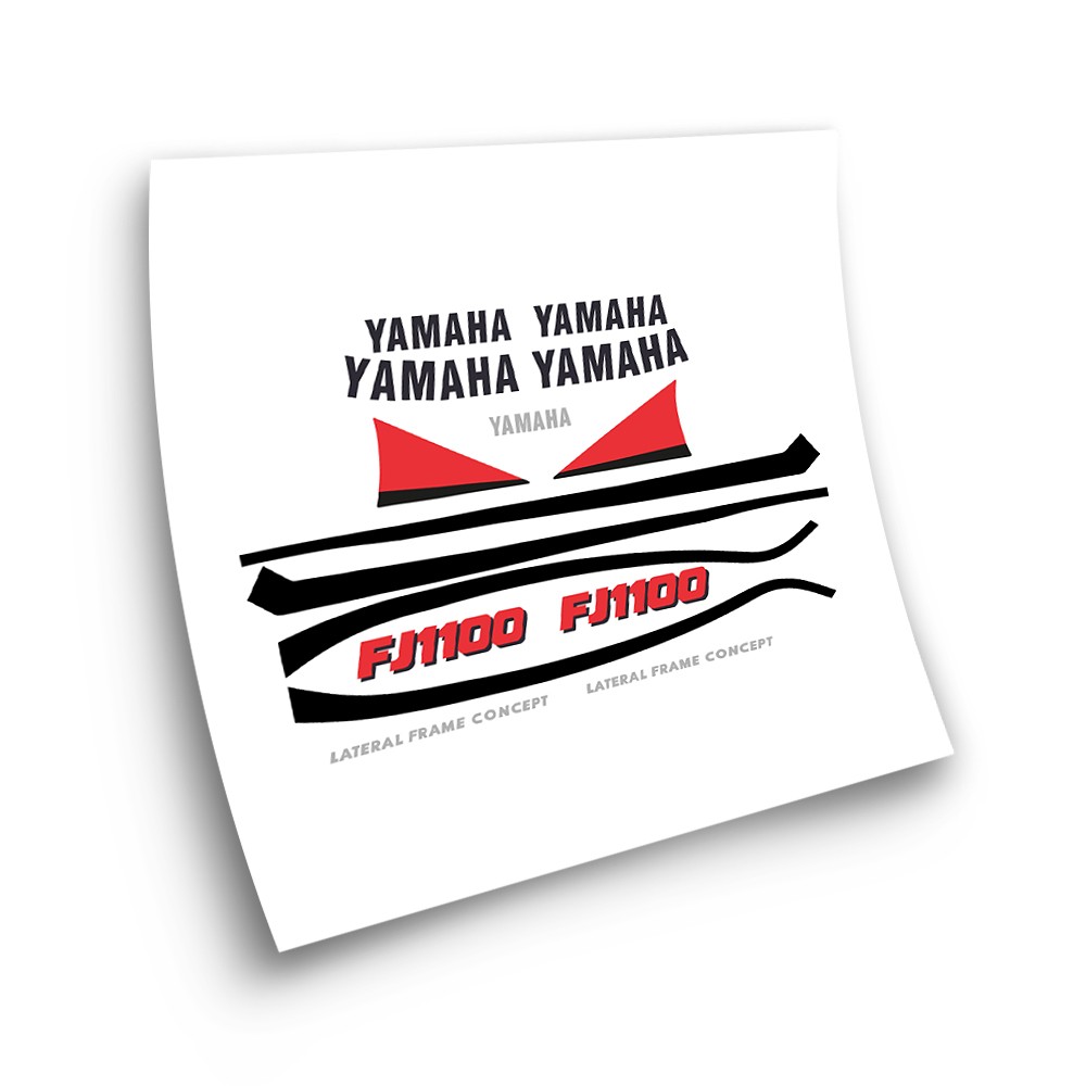 Yamaha FJ 1100 Motorbike Stickers Red Colour - Star Sam