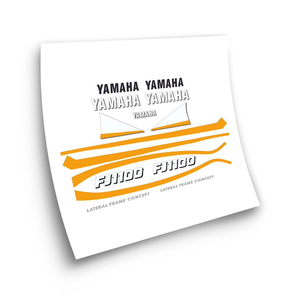 Yamaha FJ 1100 Motorrad Aufkleber Schwarze Farbe - Star Sam