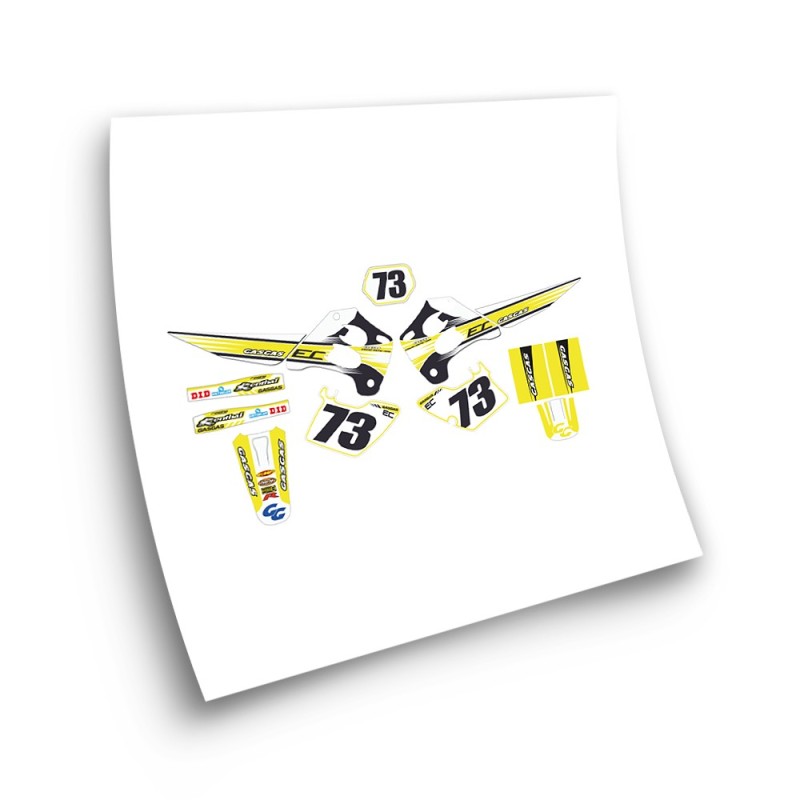 Stickers Moto Gas Gas Ano CE 1998 a 2001 Amarelo - Star Sam