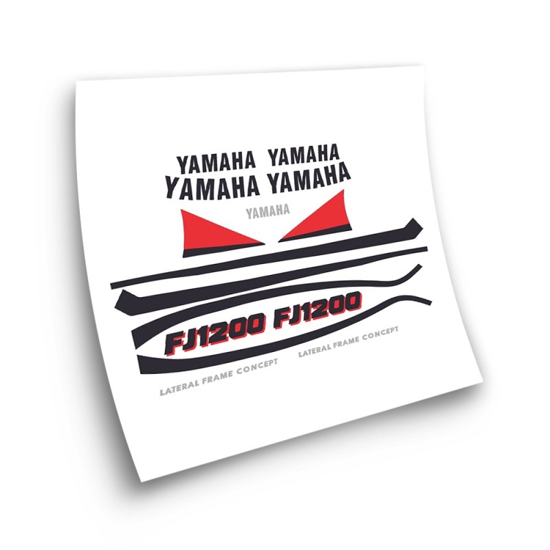 Yamaha FJ 1200 Motorbike Stickers Red Colour - Star Sam