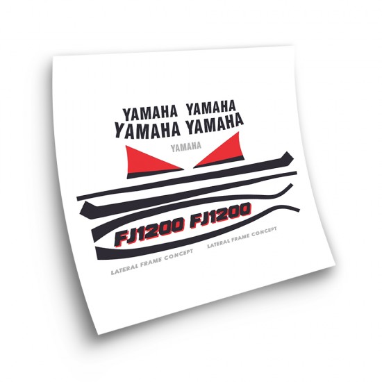 Stickers Voor Racefiets Yamaha FJ 1200 Rood - Star Sam